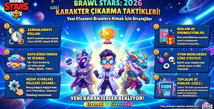Brawl Stars Karakter Çıkarma Taktikleri – 2026 Gizli Yöntemler