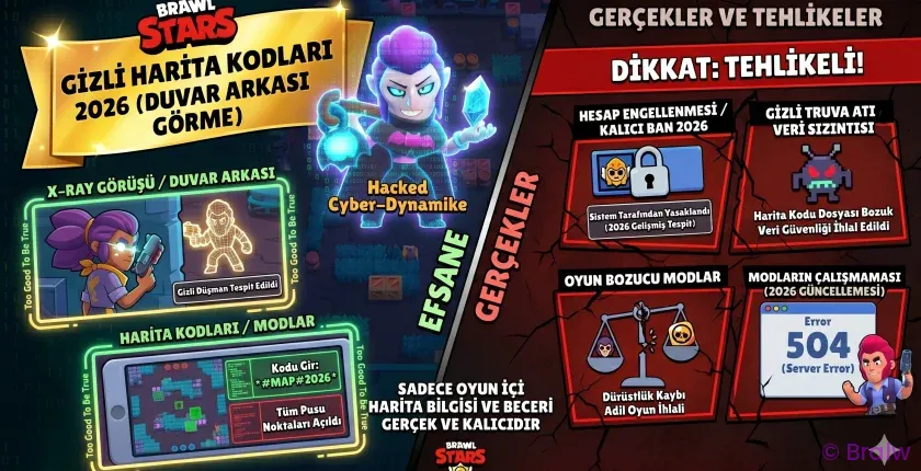 Brawl Stars Gizli Harita Kodları 2026 (Duvar Arkası Görme) Brawl Stars Gizli Harita Kodları 2026 (Duvar Arkası Görme)