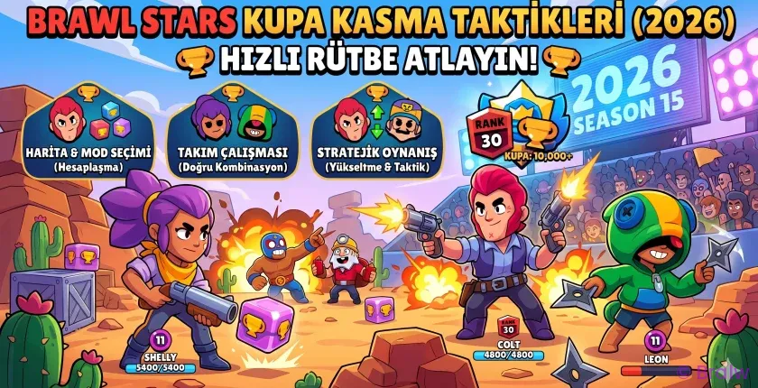 Brawl Stars Kupa Kasma Taktikleri: 2026 Güncel Rehber ile Rütbeleri Katlayın!