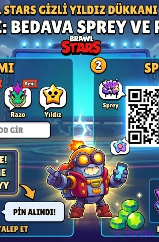 Brawl Stars Gizli Yıldız Dükkanı Kodları: Bedava Sprey ve Pin Alımı