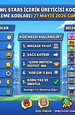 Güncel Brawl Stars İçerik Üreticisi Kodları Listesi (Destekleme Kodları)
